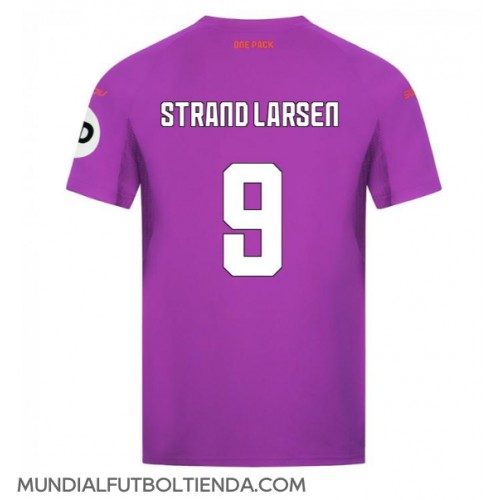 Camiseta Wolves Jorgen Strand Larsen #9 Tercera Equipación Replica 2024-25 mangas cortas